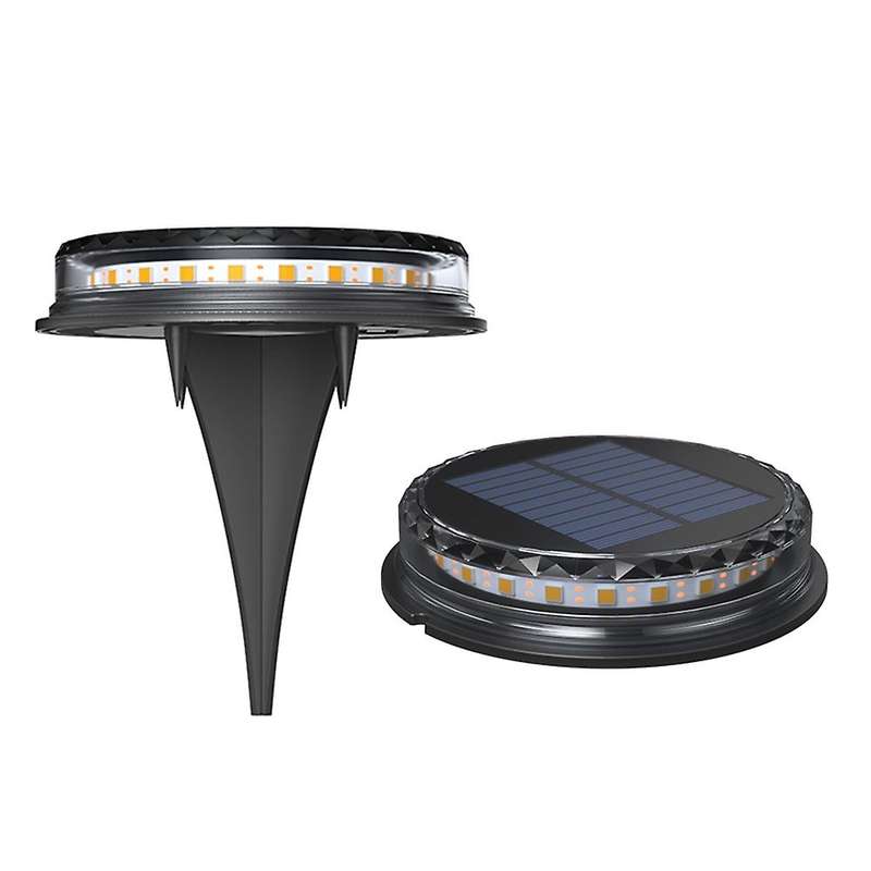 Solar Lights Outdoor, Garden Deck Solar Disk Lights (4 Pack)