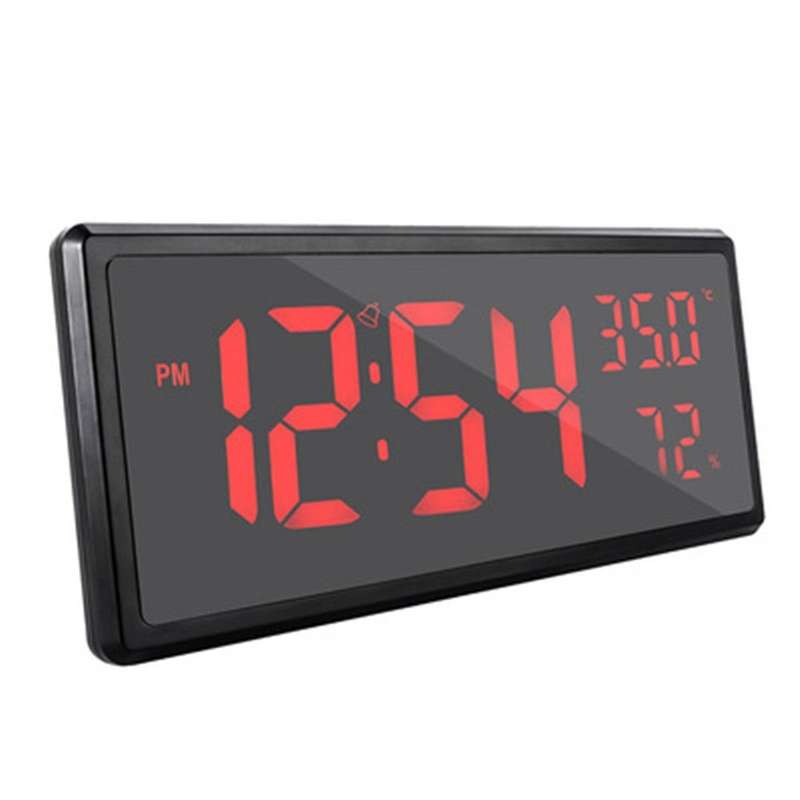 Led Digital Alarm Clock Temperature Date Display Desktop Mirror B