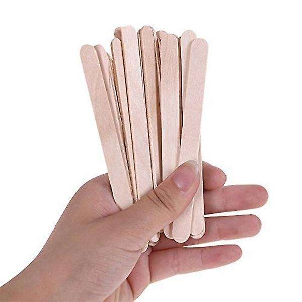 300x Natural Wood Popsicle Sticks, Wooden Popsicle Stick