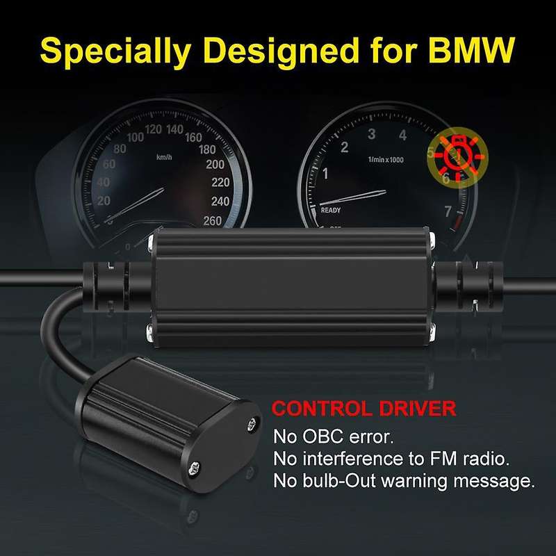 H8 Headlight Bulb, 6000k Led Angel Eyes Lights Canbus For-bmw E60 E61