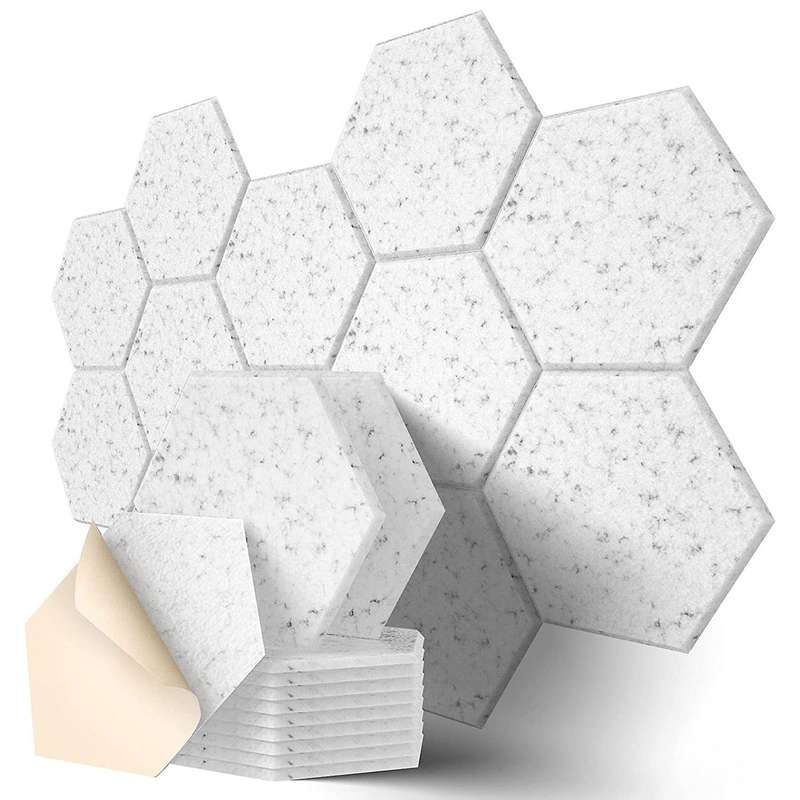 12 Pack Self-adhesive Acoustic Panels 12 X 10 X 0.4inch - Sound Proof