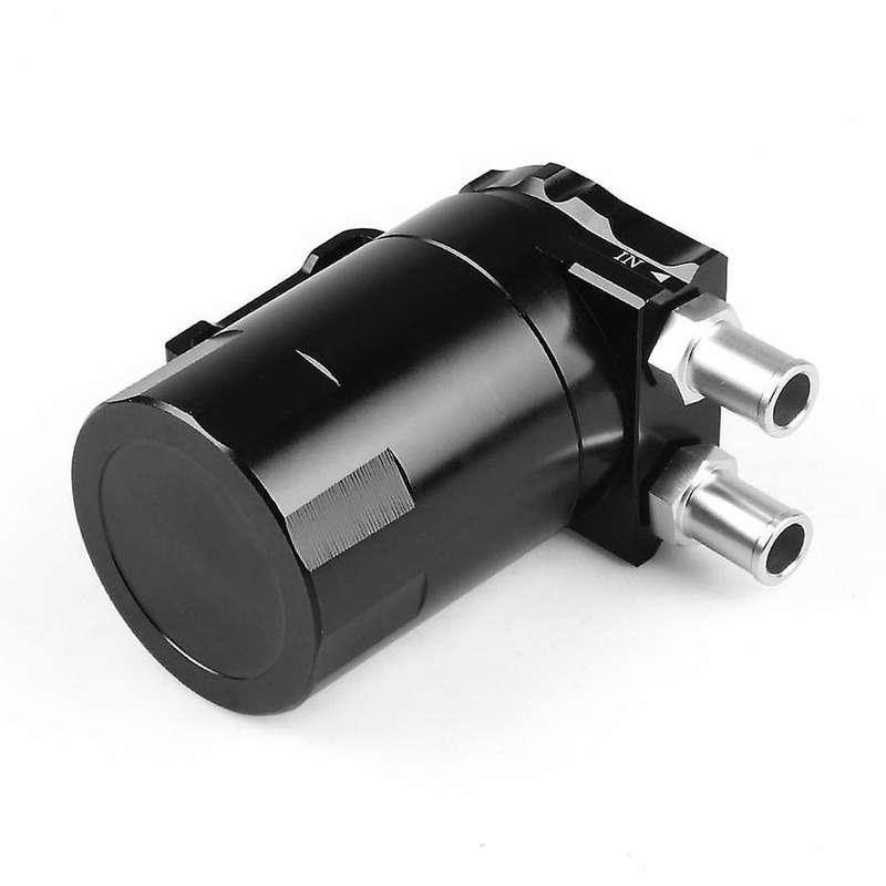 Dyno Racing Universal Oil Catch Can Engine Oil Catch Tank Black