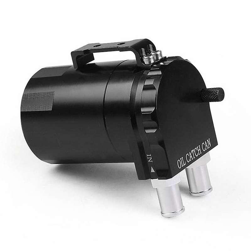 Dyno Racing Universal Oil Catch Can Engine Oil Catch Tank Black