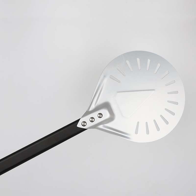Pizza Tool Non Slip Handle 9inch Perforated Pizza Shovel Aluminum