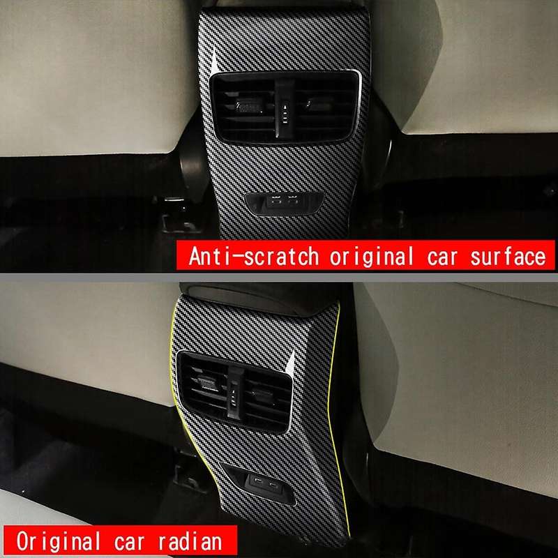 Carbon Fiber Air Condition Vent Outlet Frame Panel Cover Trim