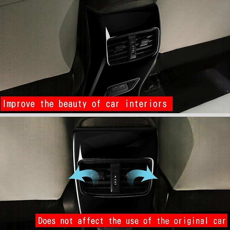 Glossy Black Air Condition Vent Outlet Frame Panel Cover Trim