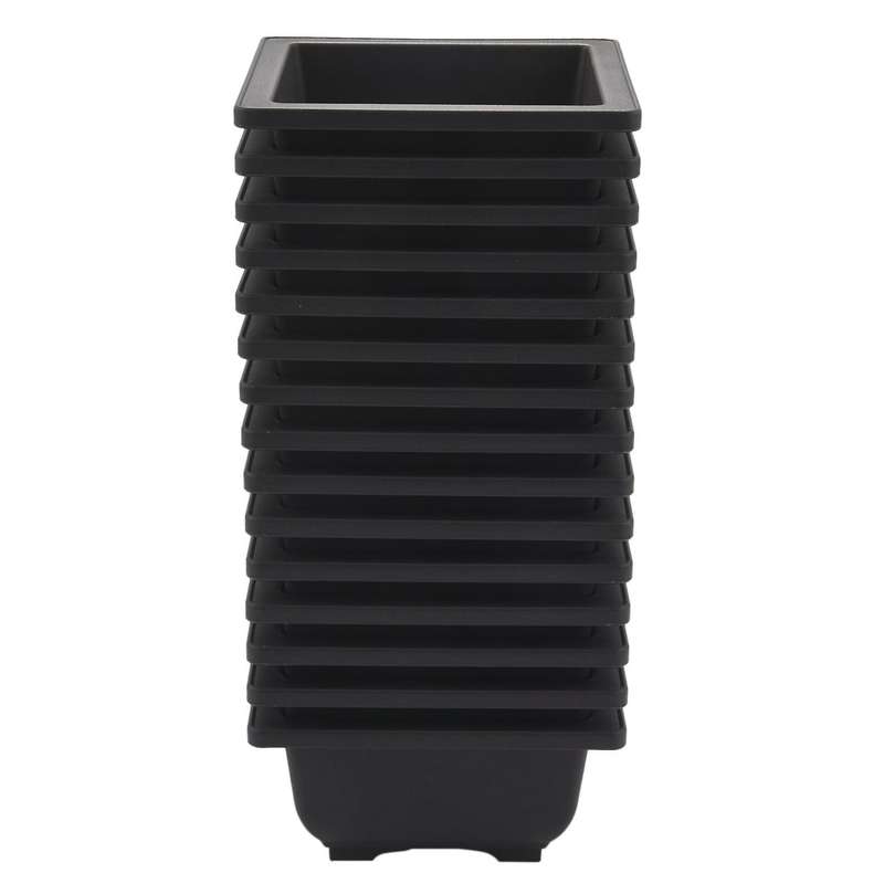 30 Pcs 4.7 Inch Flower Pot, Square Plastic Bonsai Training Pot