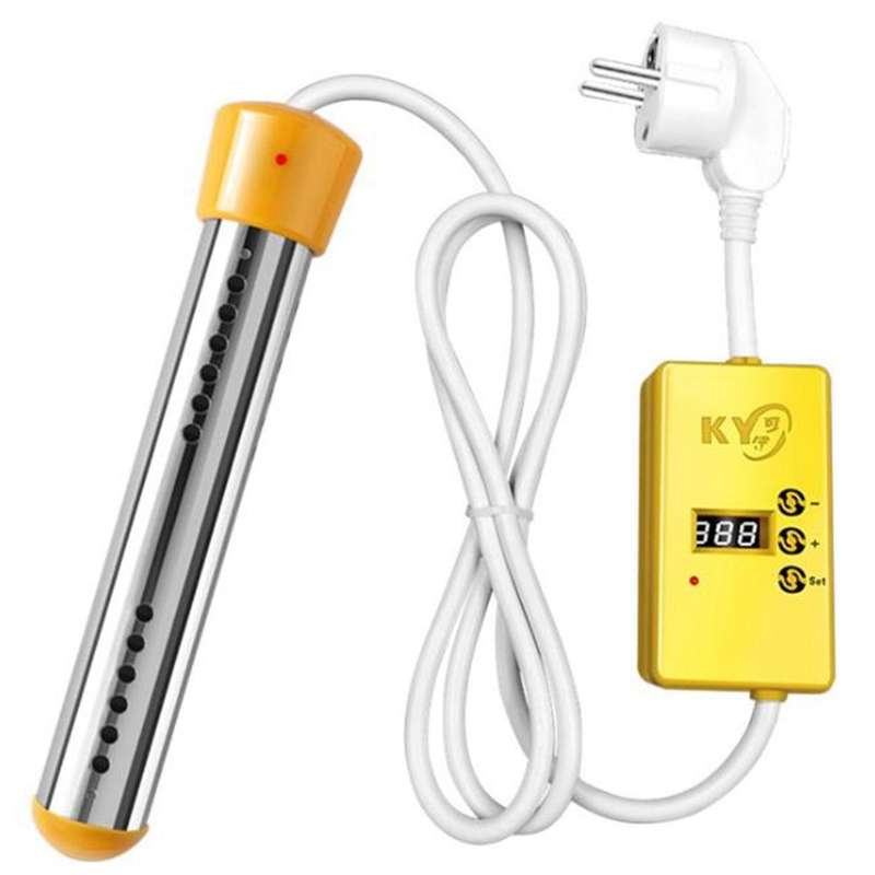 2500w Electric Heater Boiler Water Heating Elements Eu Plug Yellow