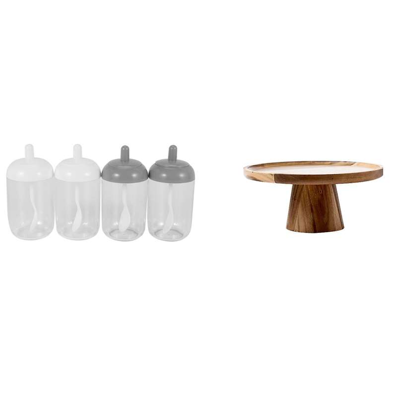 Spice Pots,salt Sugar Spice Container,with Lid and Spoon
