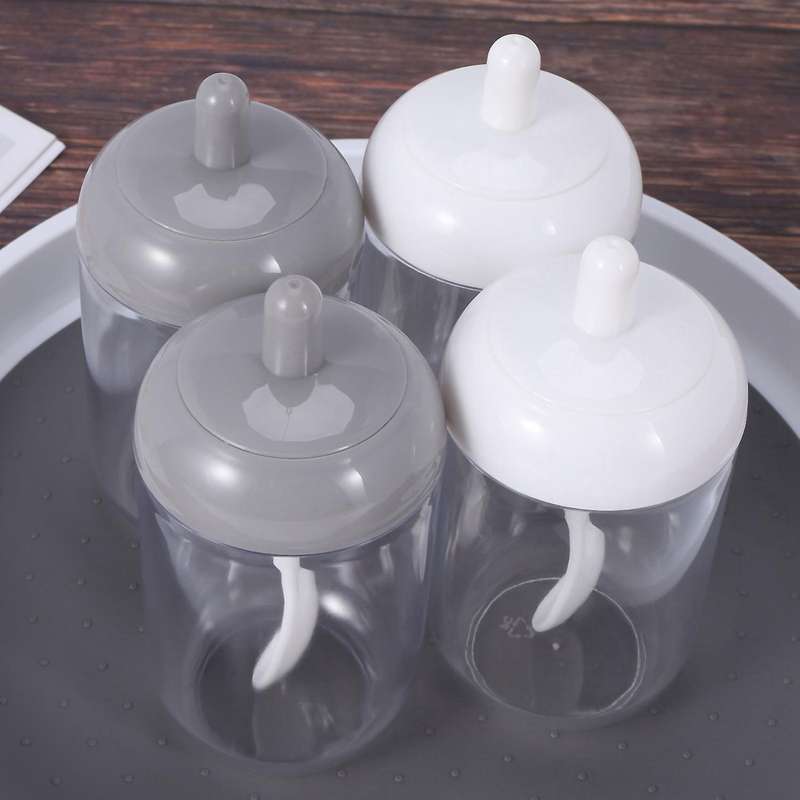 Spice Pots,salt Sugar Spice Container,with Lid and Spoon