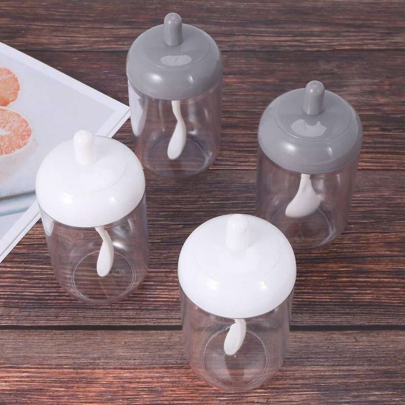 Spice Pots,salt Sugar Spice Container,with Lid and Spoon
