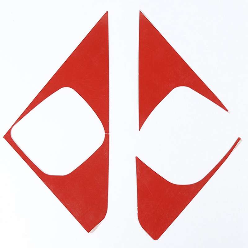 Front Triangle Panel Cover Trim for Dodge Ram 1500,red Carbon Fiber