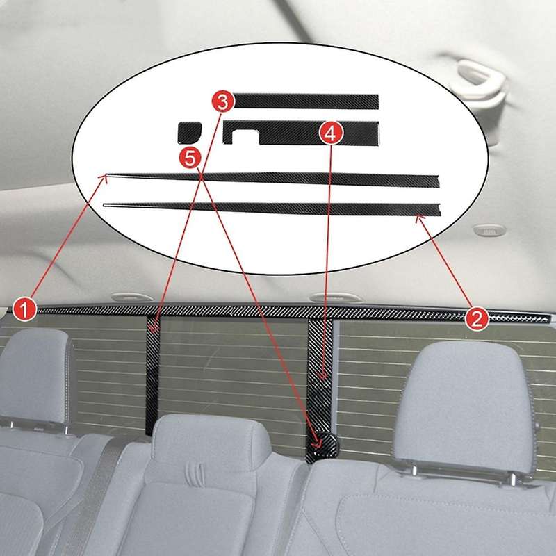 Car Inner Rear Door Window Cover Trim Stickers for Ram 2018-2022 B