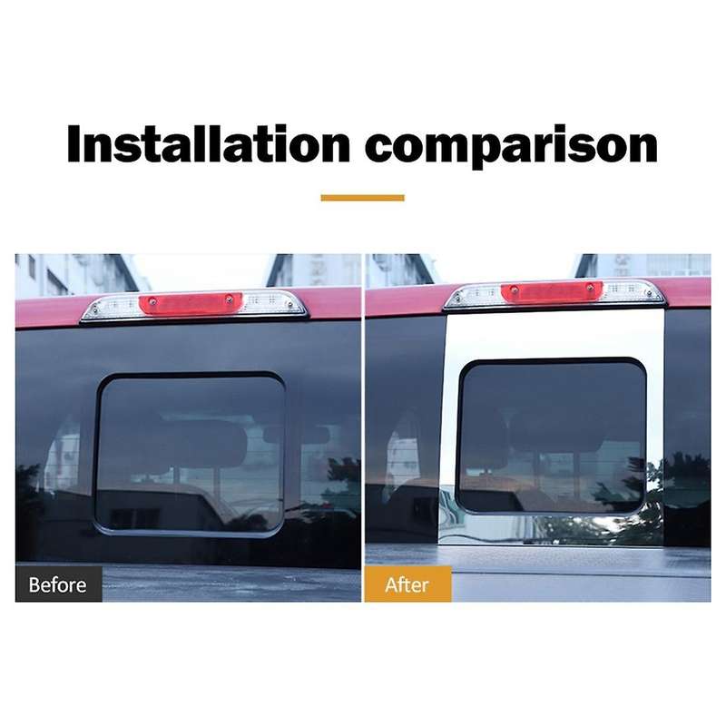 Rear Middle Window Cover Sticker for Ford F150 21-22,silver