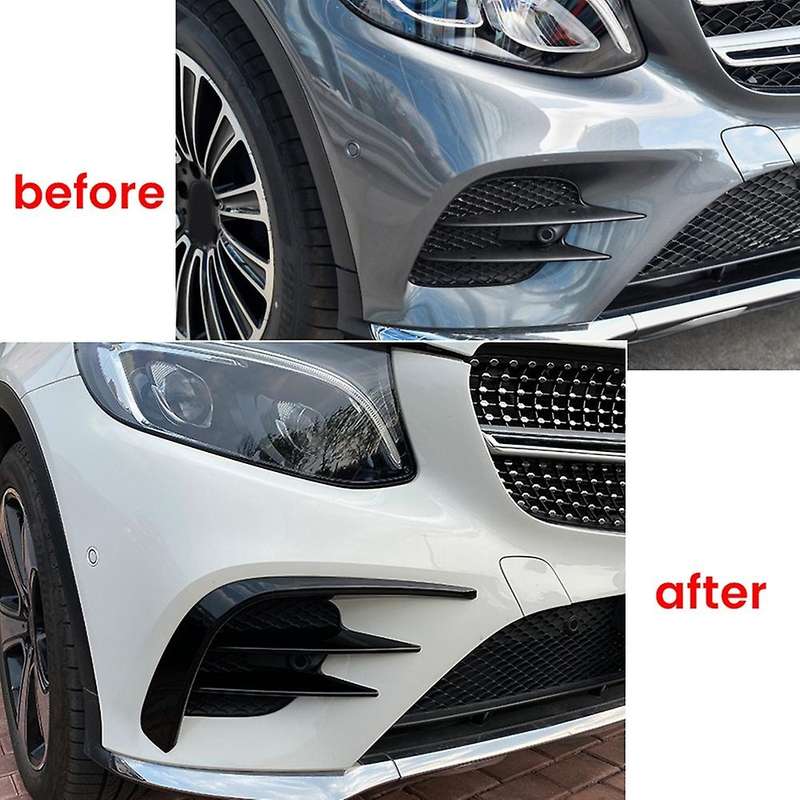 Front Bumper Fog Light Canard for Mercedes-benz Glc-class X253 Carbon