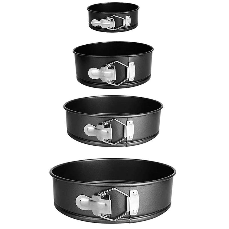 Baking Mold Cake Pan Set Non-stick with Bottom 4 Pcs (4/7/9/10inch)