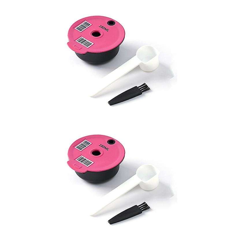 2pcs Refillable Coffee Capsule Pod for Bosch Tassimo Stainless