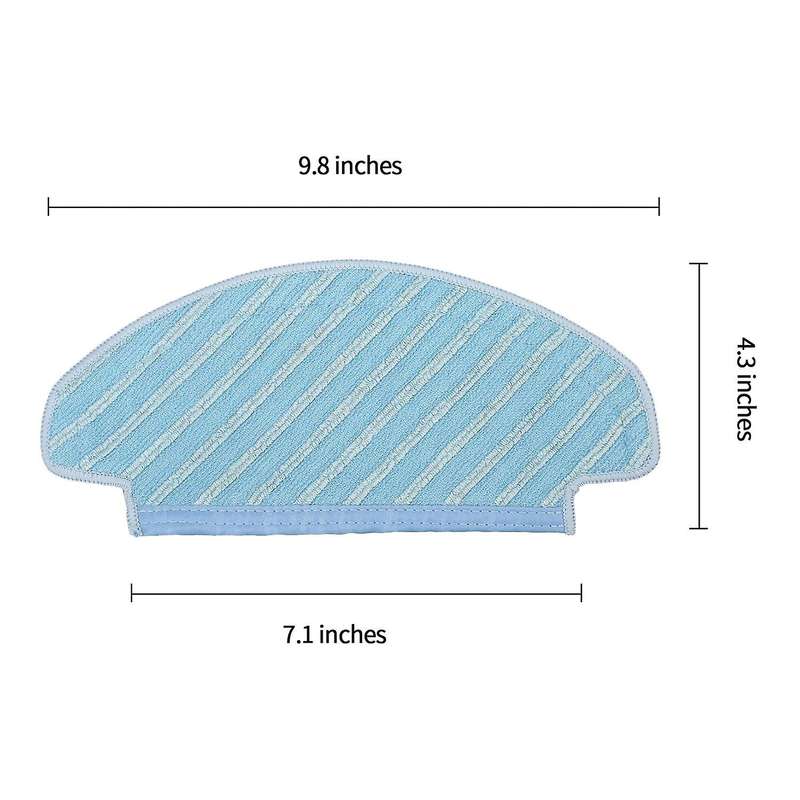 Replacement Parts Brush Filters Mop Cloth Kit for Ecovacs Deebot Ozmo
