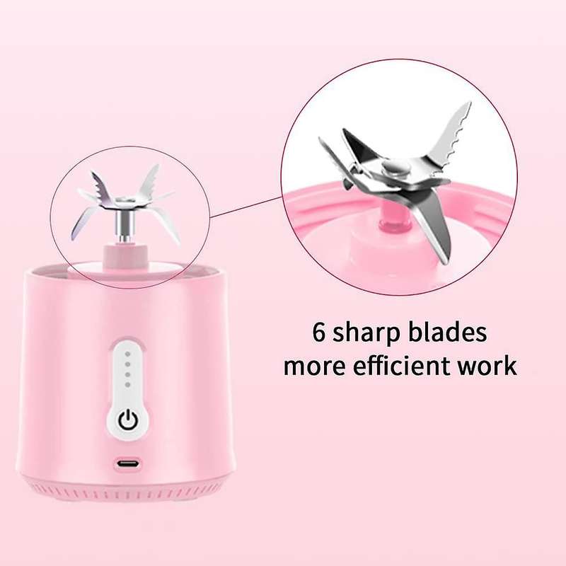 Personal Size Blender, Portable Blender, Smoothie Blender Pink