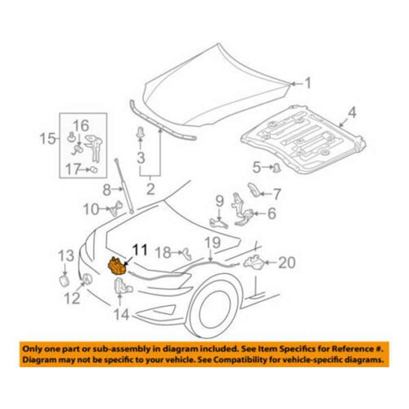 5351053061 Front Hood Lock Latch Assembly Fits for 2006-2015