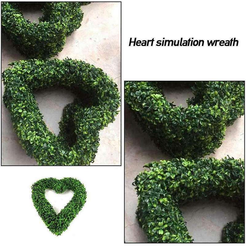 Garden Boxwood Heart Topiary Door Hanging Love Heart Home Decor