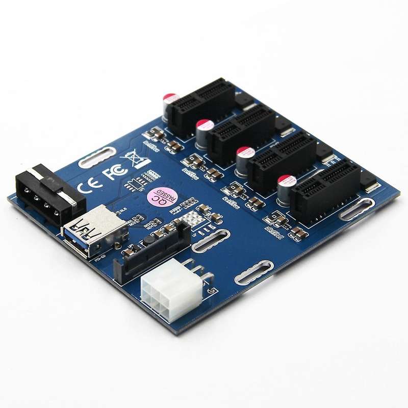Pci Express Slot Board,1 to 4 Pci Express Slot Board Riser Card