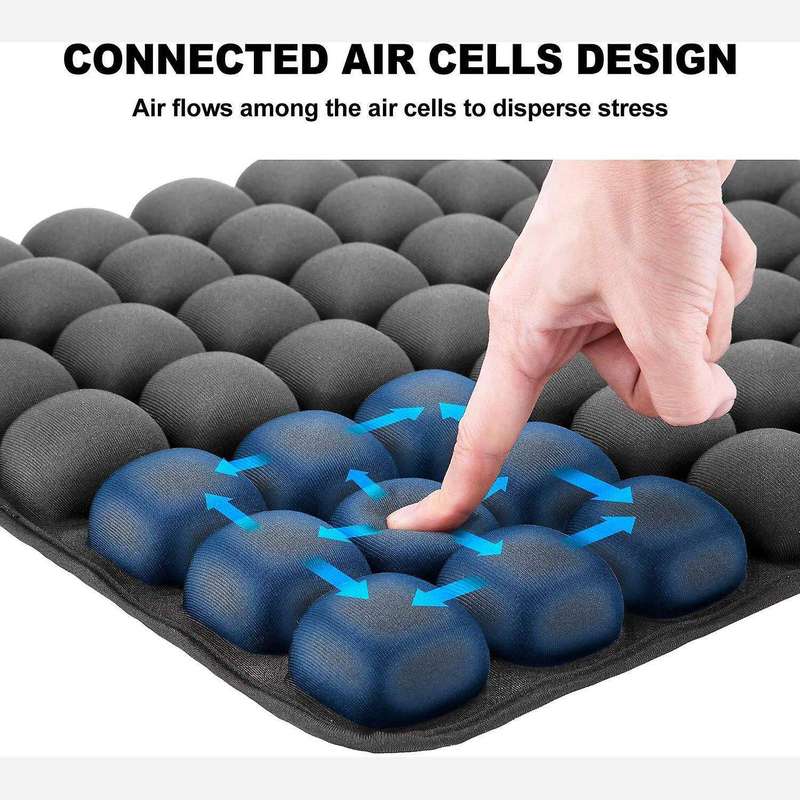 Air Inflatable Car Seat Back Cushion Pain Pressure for Wheelchair Mat