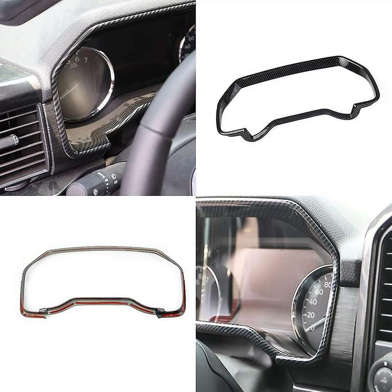Dashboard Meter Panel Cover for Ford F150 2021 2022,abs Carbon Fiber
