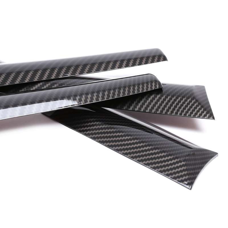 For Toyota Hilux 15-21 Inner Door Panel Trim Car Styling Carbon Fiber