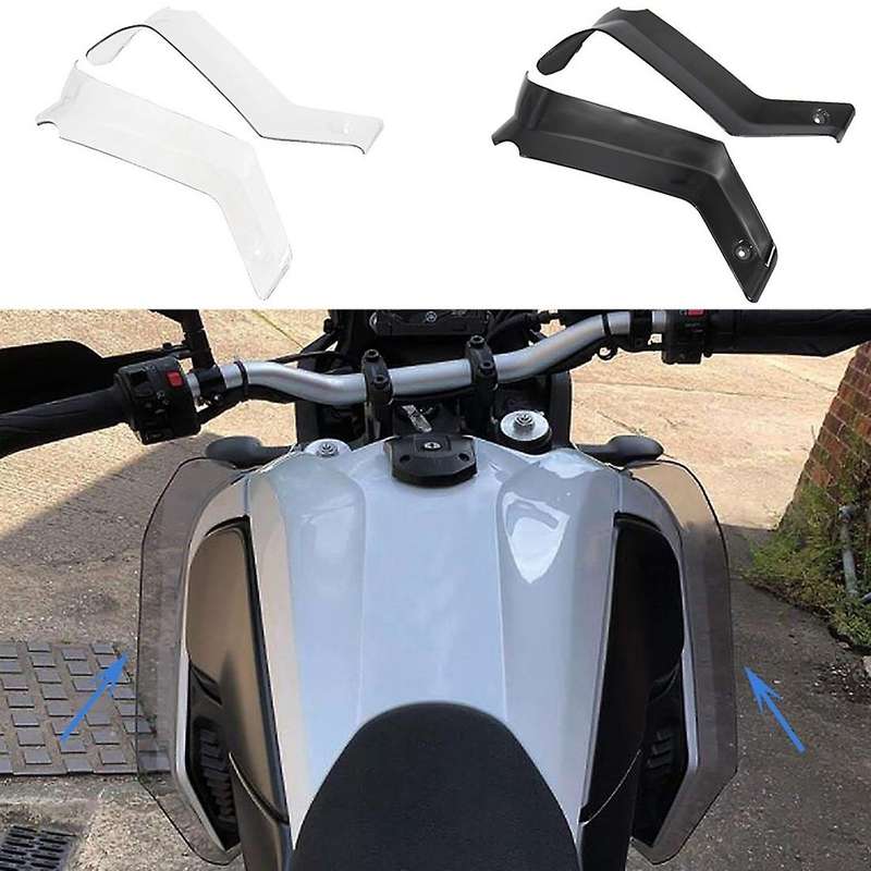 Motorcycle Side Windshield Side Panels Deflector (black)