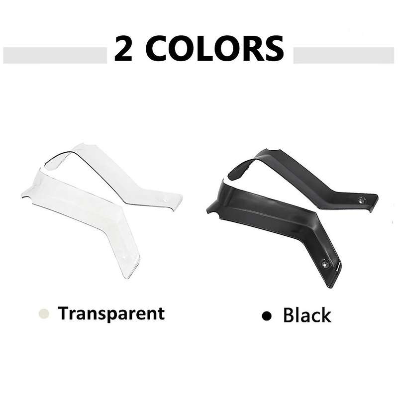 Motorcycle Side Windshield Side Panels Deflector (black)