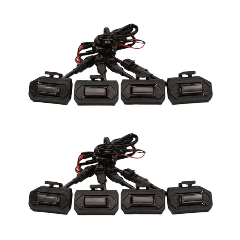 8pcs Led Front Grill Lights for Toyota Tacoma Raptor Trd,white Light