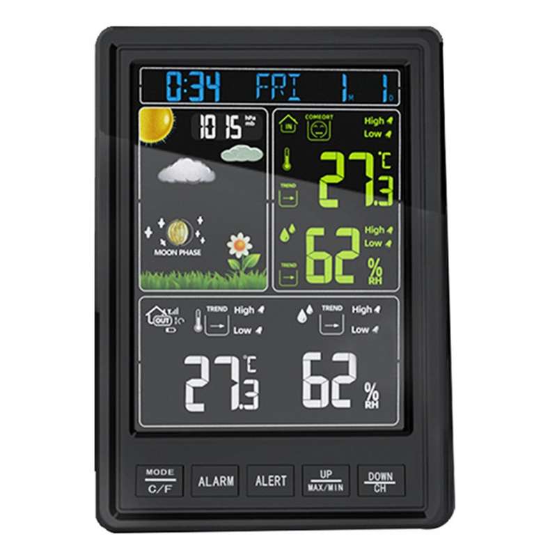 Weather Station Clocks with Temperature and Humidity Alarm Clock A