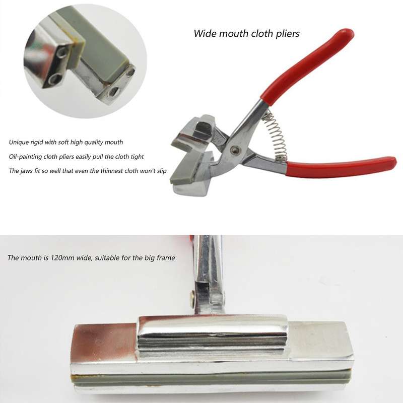 Stainless Steel Bandage Pliers for Stretching Canvas Frame (2 Pcs)
