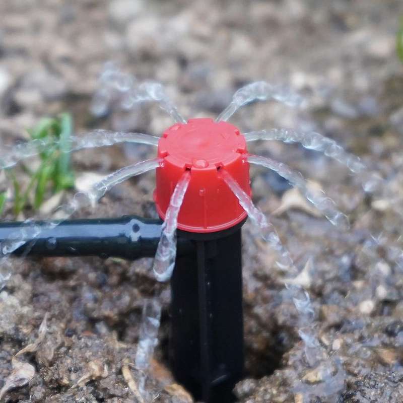 114.8 Ft 1/4inch Hose Drip Irrigation System Adjustable Sprinkler Kit