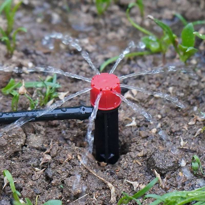 114.8 Ft 1/4inch Hose Drip Irrigation System Adjustable Sprinkler Kit