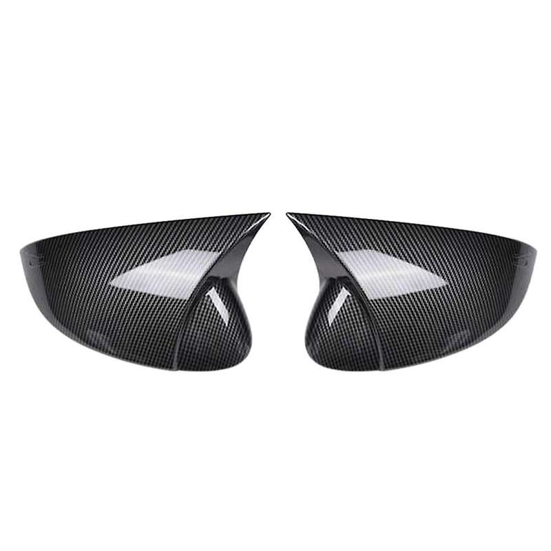 Carbon Fiber Ox Horn Rearview Caps for Golf 6 Mk6 R20 2009-2013