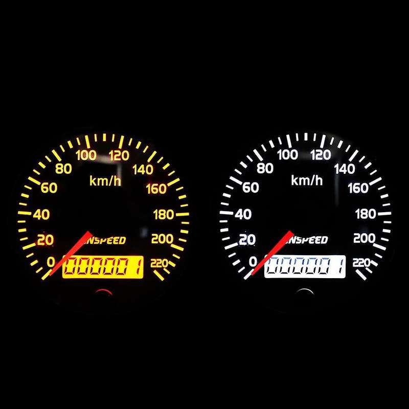 Cnspeed Speedometer 12v/24v 85mm 220km/h for Car Motorcycle