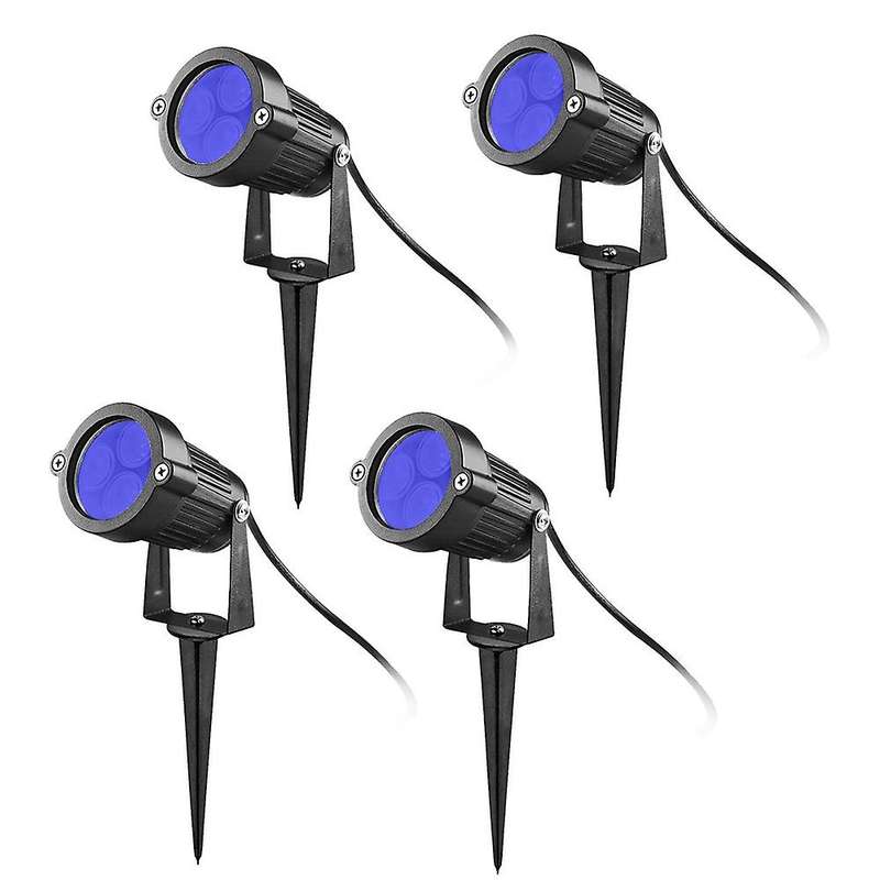 4pcs Led Garden Lights 3w 220v Outdoor Spotlight with Spike