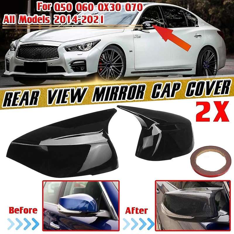 For Infiniti Q50 Q60 Qx30 Q70 M Style Car Side Rearview Mirror Cover