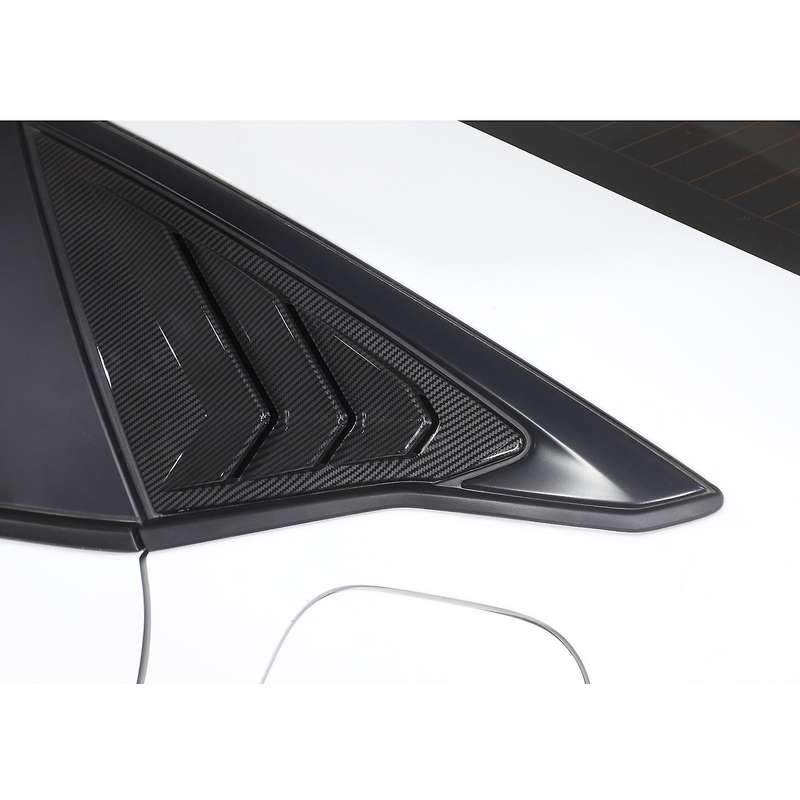 Car Triangle Rear Side Window Trim Vent Abs for Honda Civic 2022