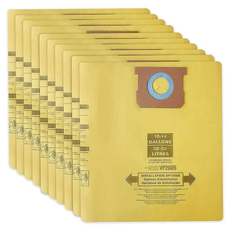 10 Pack Replacement Type I Vacuum Filter Bags 9067200 for Shop Vac