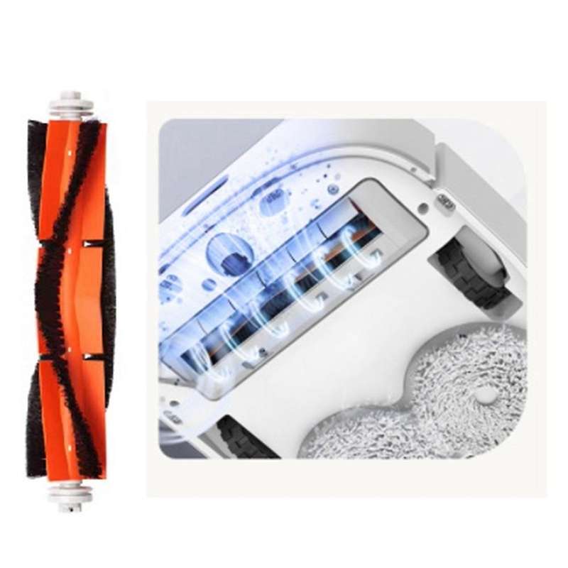 3pcs Main Brush Side Brush for Xiaomi Dreame W10 Robot Vacuum Cleaner