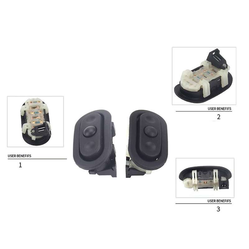 1 Pair Car Steering Wheel Radio Control Switch for Dodge Jeep