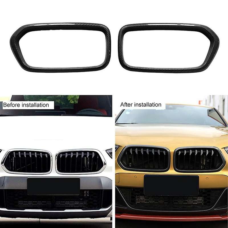 Car Carbon Fiber Front Bumper Grill For-bmw F39 X2 2020 2021