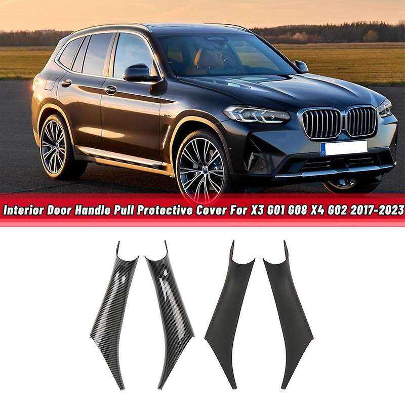 Interior Door Handle Cover For-bmw X3 G01 G08 2017-2023 Carbon Fiber
