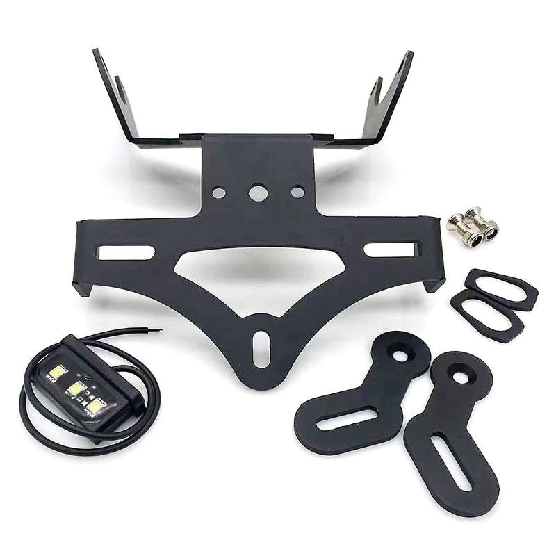 License Plate Holder Rear Tail Frame Fender Eliminator Bracket Kit