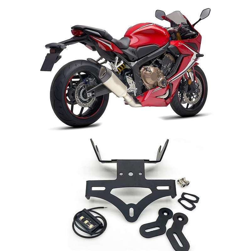 License Plate Holder Rear Tail Frame Fender Eliminator Bracket Kit