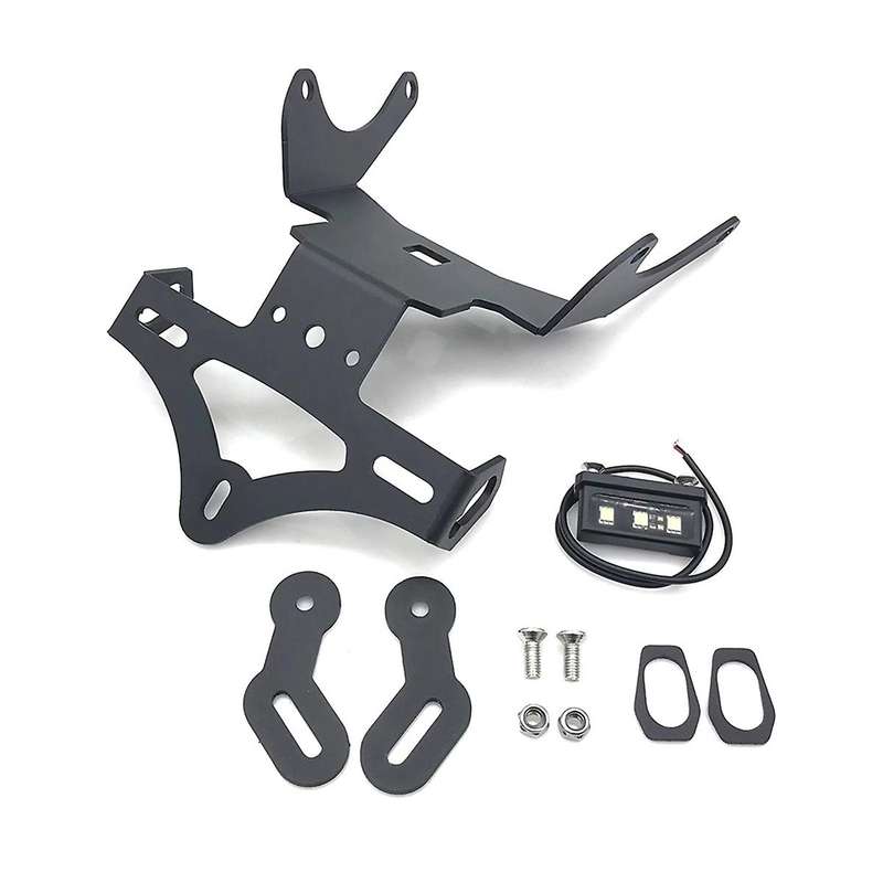 License Plate Holder Rear Tail Frame Fender Eliminator Bracket Kit