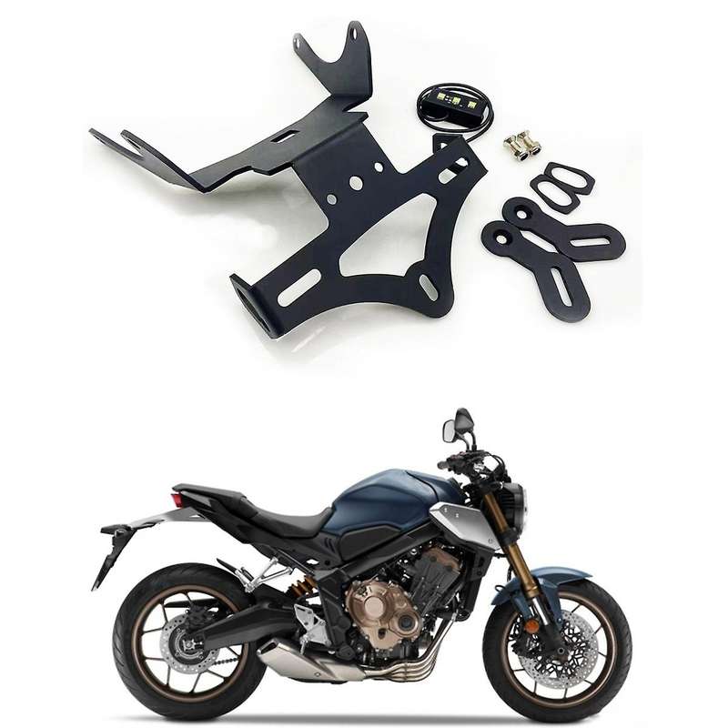 License Plate Holder Rear Tail Frame Fender Eliminator Bracket Kit